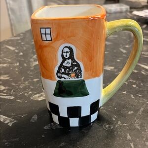 Coffee mug hand painted